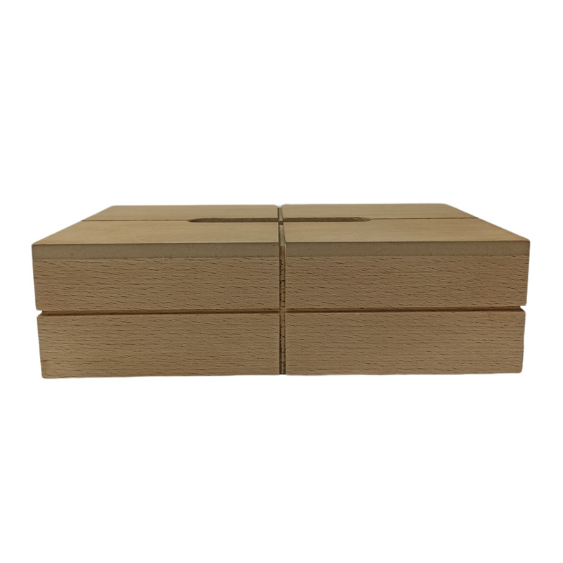 جعبه دستمال کاغذی چوبی مدل چوب راش کد 054
