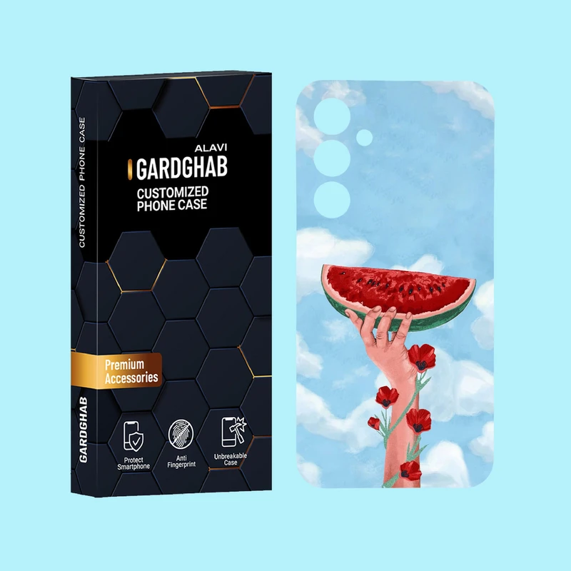 کاور گارد قاب علوی مدل هنری مناسب برای گوشی موبایل سامسونگ Galaxy A55