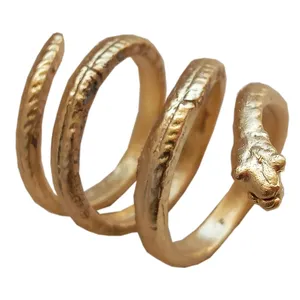 انگشتر زنانه مدل مار کد SNA-GOL-P9