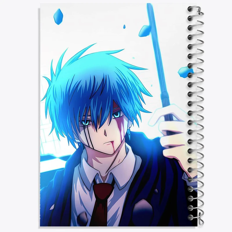 دفتر مشق 50 برگ خندالو مدل انیمه ماشیل جادو و ماهیچه کد 27558