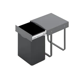 سطل زباله کابینتی مدل تک مخزن گنجایش 24 لیتر 