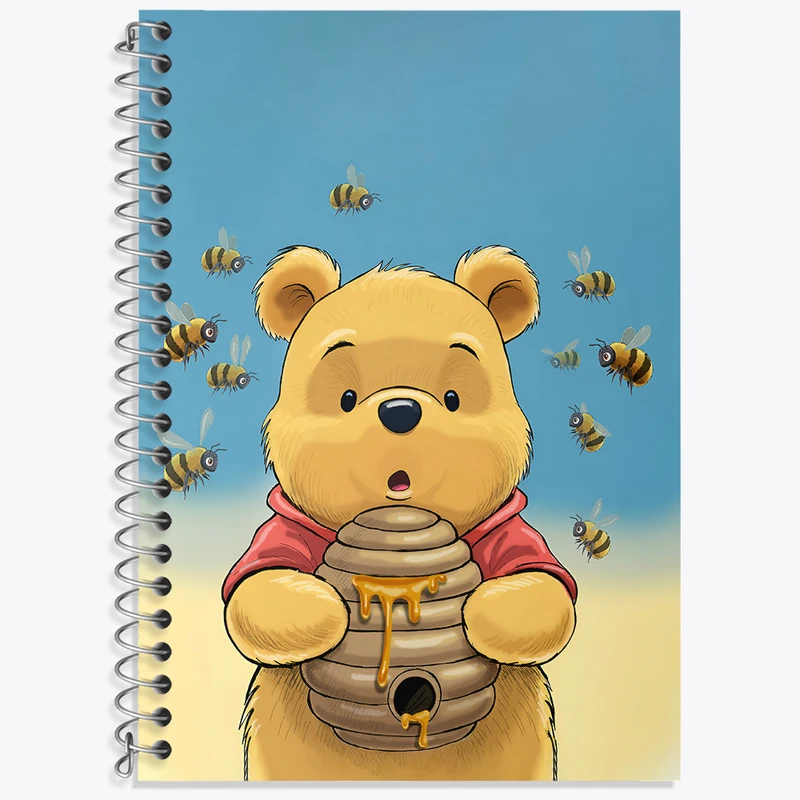 دفتر نت موسیقی 50 برگ خندالو طرح خرس پو کد N3569