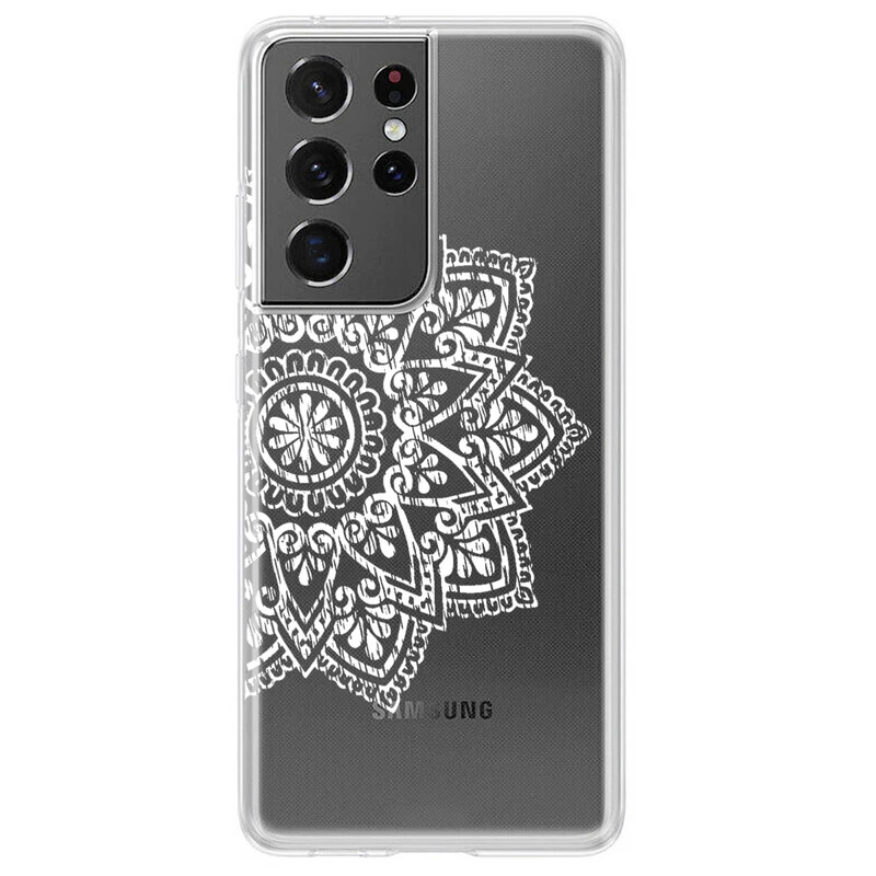 کاور مگافون طرح ماندالا مدل C63-W مناسب برای گوشی موبایل سامسونگ Galaxy S21 Ultra