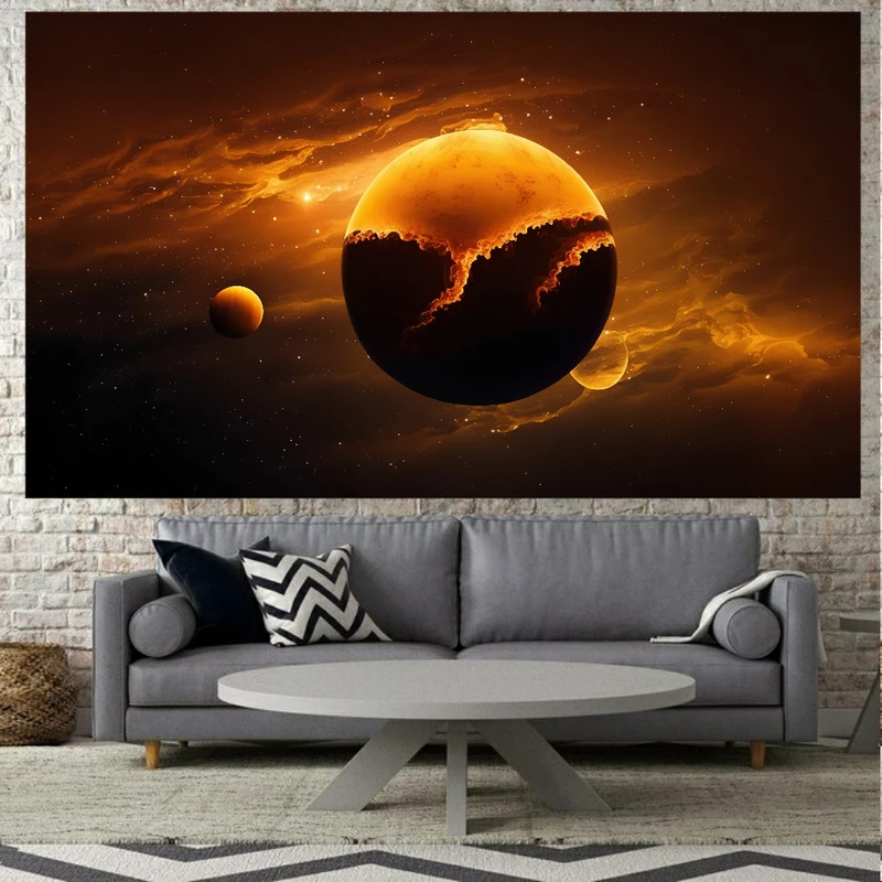 پوستر پارچه ای طرح شاهکار خلقت مدل پرتو خورشید کد b32