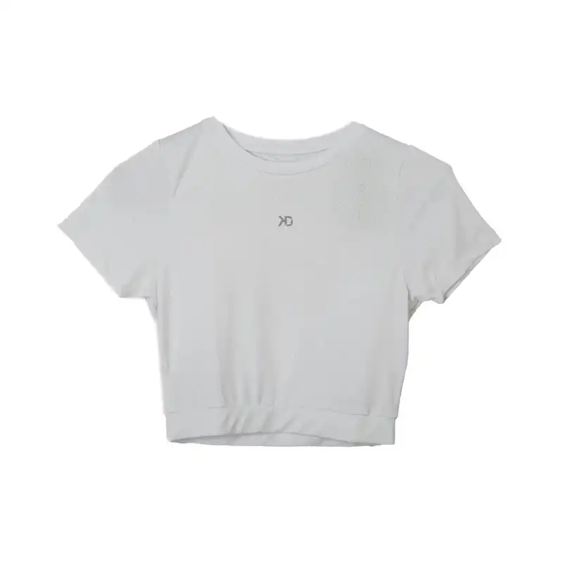 تی شرت ورزشی زنانه مدل کراپ کد MDSS-AU1051