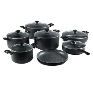 سرویس قابلمه و تابه تفلون 15 پارچه آرتیستون صنعت مدل 1516