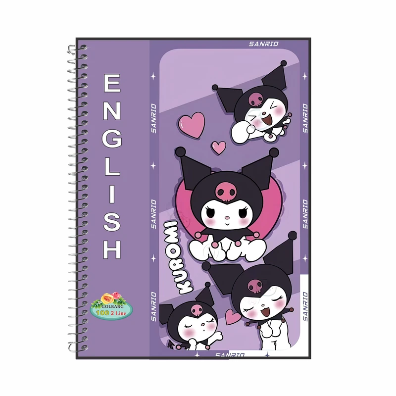 دفتر زبان 100 برگ گلبرگ مدل کرومی کد 6924