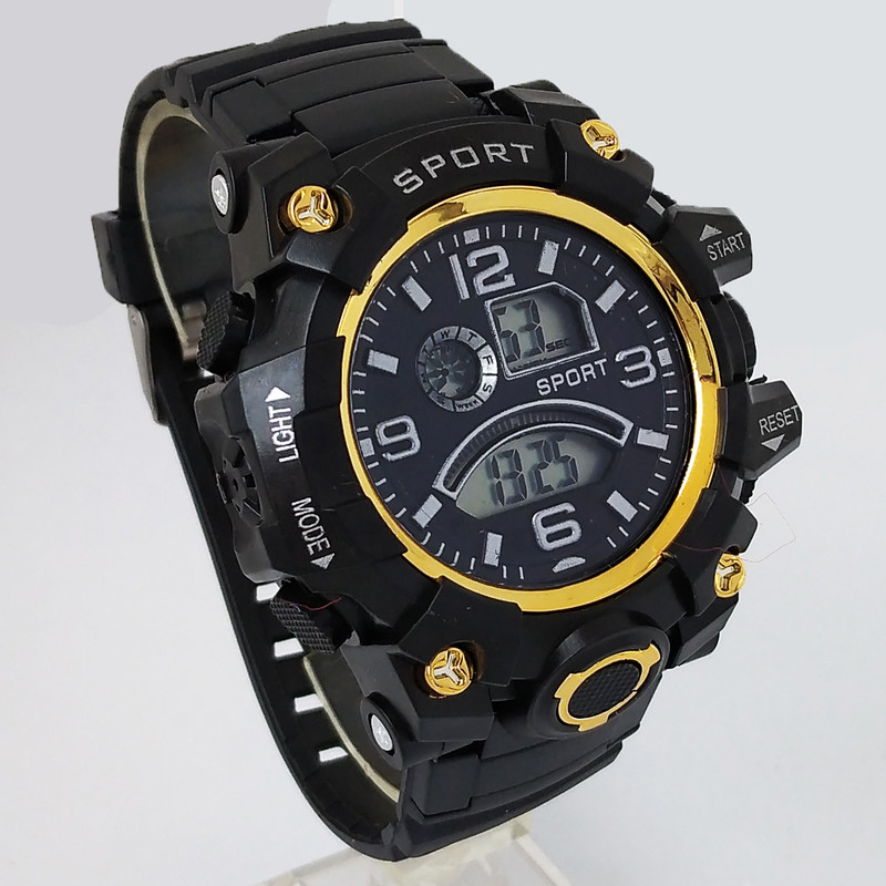 ساعت مچی دیجیتال پسرانه والار مدل اسپرت چراغ دار کرنومتردار ضدآب کد 002