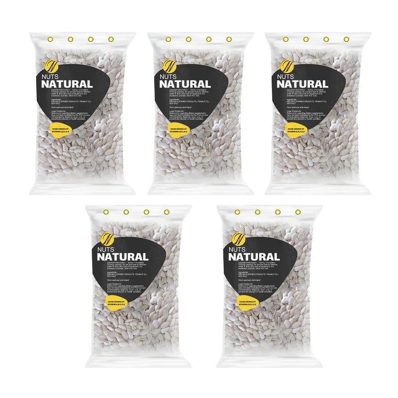 تخمه کدو گوشتی خام نچرال - 100 گرم بسته 5 عددی 