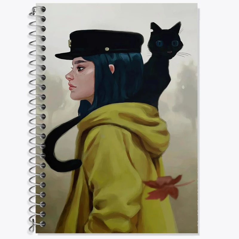 دفتر لغت 50 برگ خندالو مدل کورالاین Coraline کد 20798