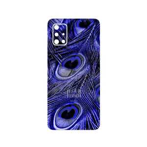 MAHOOT Purple Feather Cover Sticker for Samsung Galaxy A71