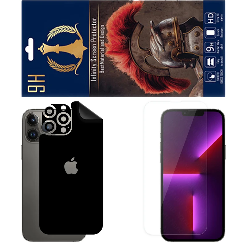 برچسب پوششی اینفینیتی مدل RG مناسب برای گوشی موبایل اپل iPhone 13 Pro Max به همراه محافظ صفحه نمایش