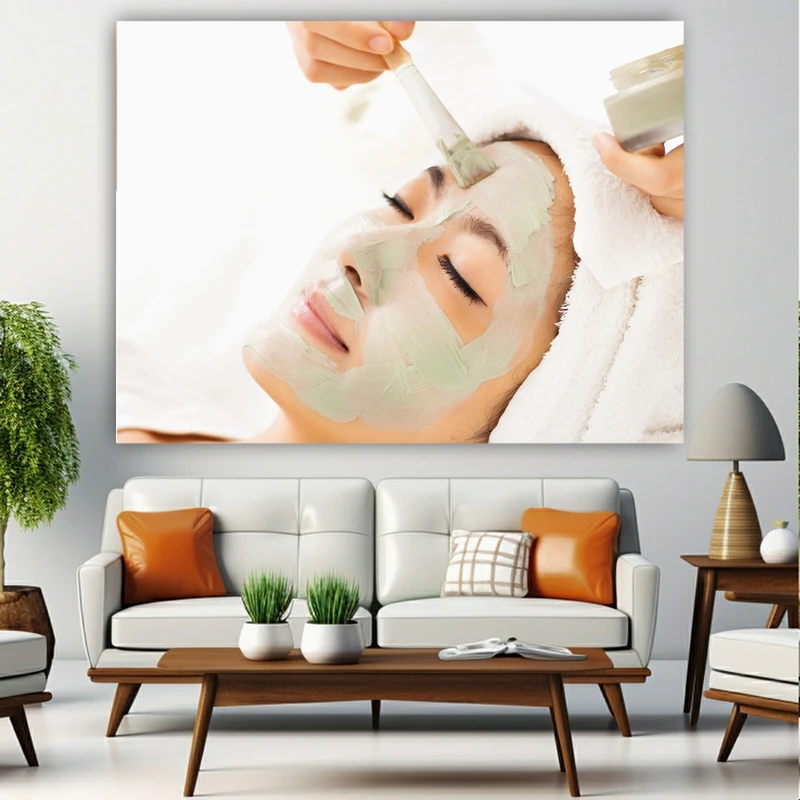 تابلو بوم طرح مخمل مراقبت پوستی مدل فیشیال کد FP105181