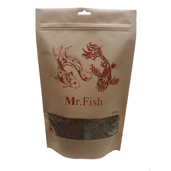 غذای ماهی مستر فیش مدل گرانول 3m وزن 1000 گرم