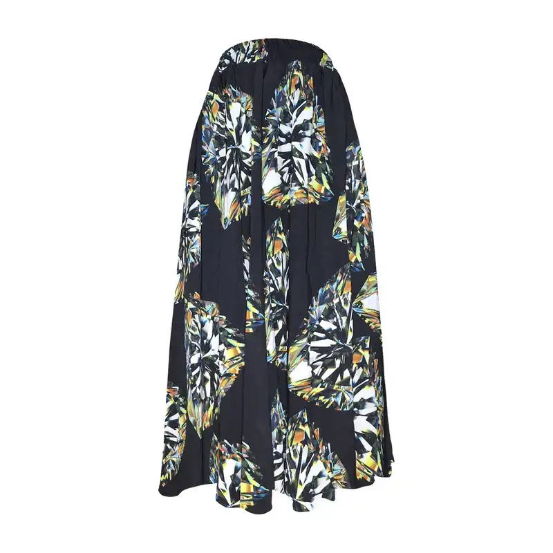 دامن کلوش زنانه مدل H71 رنگ مشکی