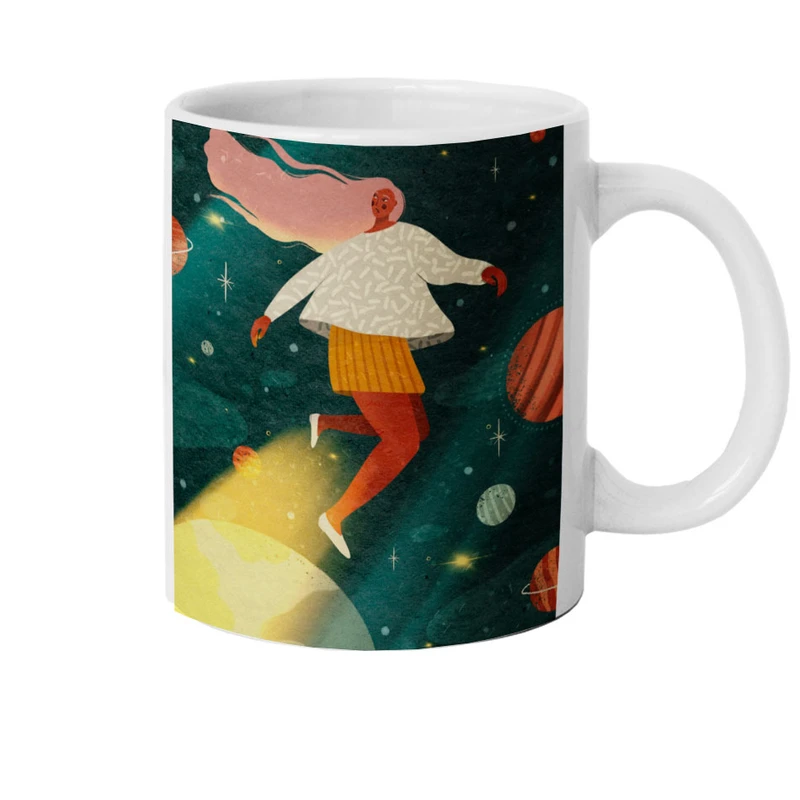 ماگ هومرو طرح دخترونه فانتزی مدل M689