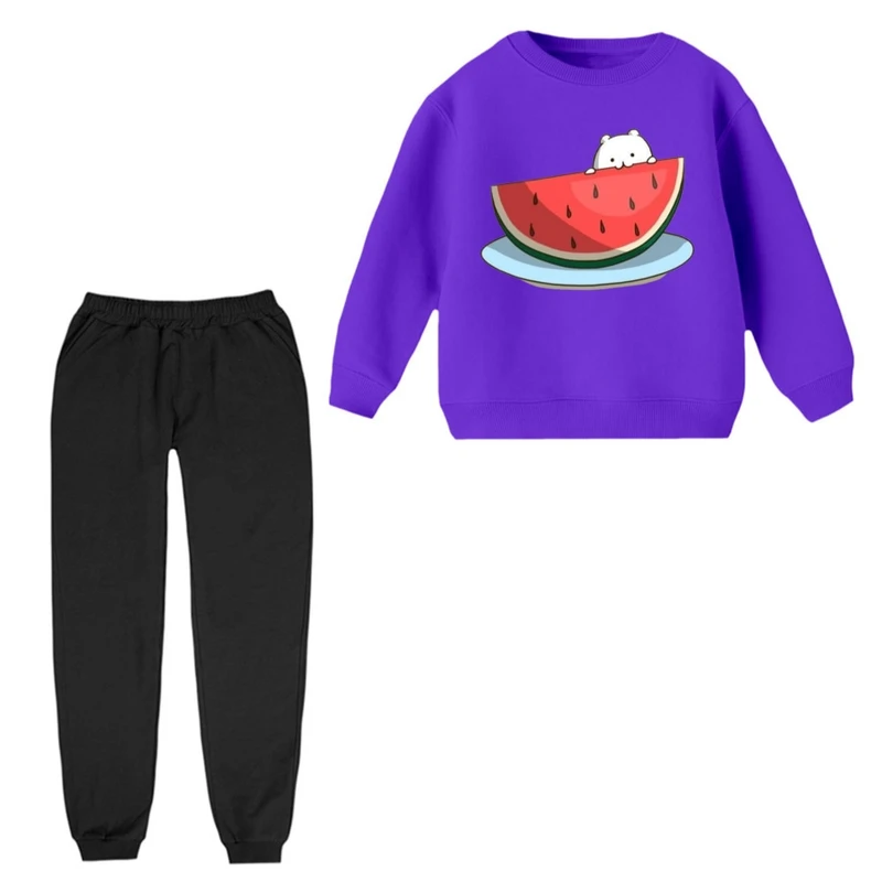 ست سویشرت و شلوار راحتی بچگانه مدل هندوانه یلدایی کد6  