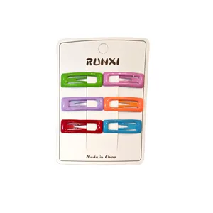 گیره مو دخترانه مدل تق تقی بسته 6 عددی