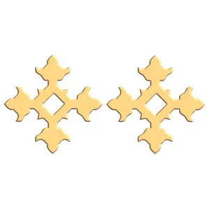 گوشواره طلا 18 عیار زنانه فرشته مدل اسلیمی WEL-000001