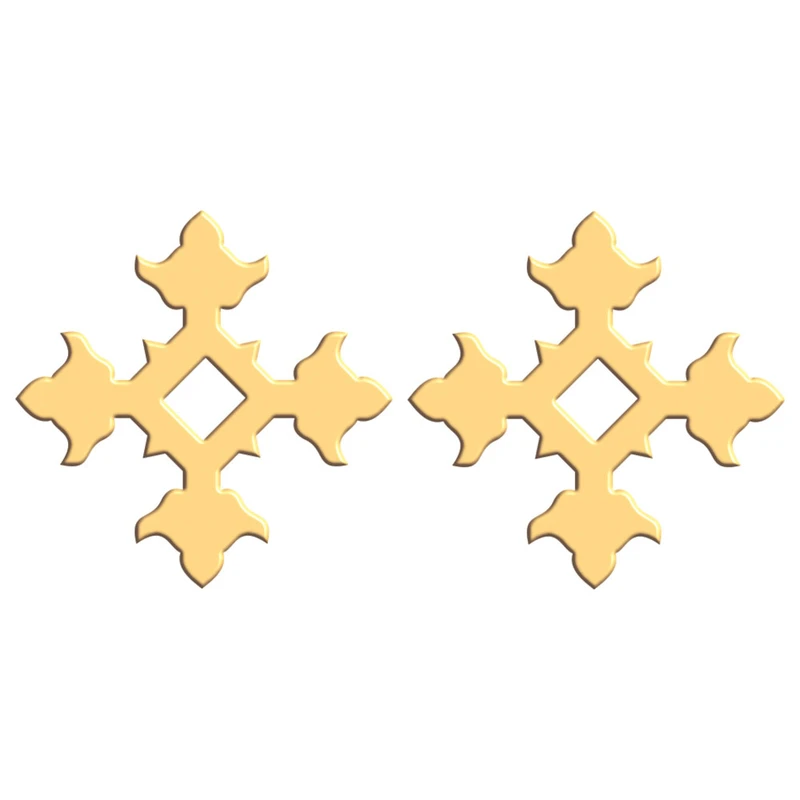 گوشواره طلا 18 عیار زنانه فرشته مدل اسلیمی WEL-000001