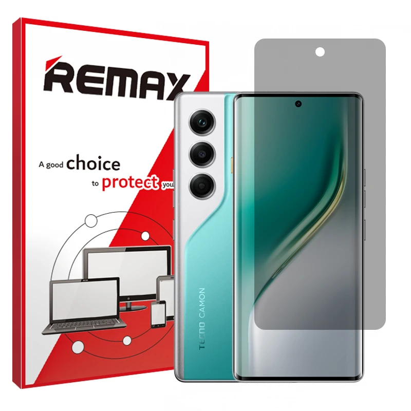 محافظ صفحه نمایش حریم شخصی ریمکس مدل Resistant مناسب برای گوشی موبایل تکنو Camon 40 Pro