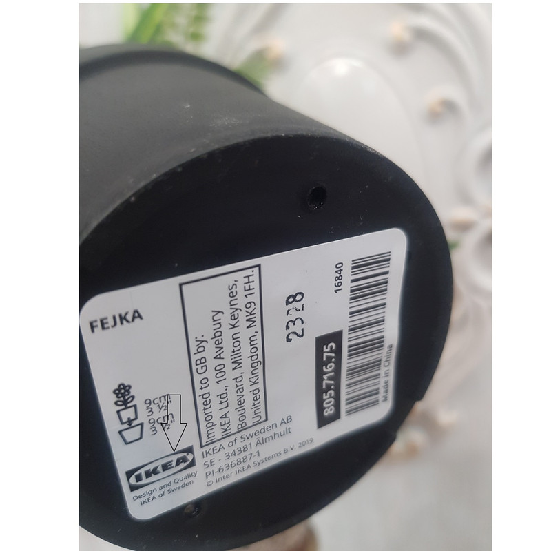 گلدان به همراه گل مصنوعی ایکیا مدل FEJKA کد 716.75