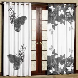 پرده مدل پروانه مخمل پانچی کد 1371L.R سایز 140x280 سانتی متر