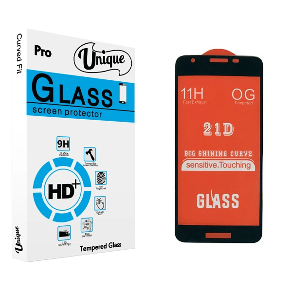 محافظ صفحه نمایش 21D يونيک مدل +Clear مناسب برای گوشی موبایل سامسونگ Galaxy A2 Core