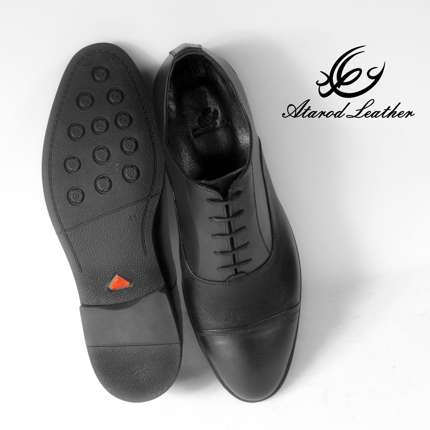 کفش مردانه چرم عطارد مدل چرم طبیعی کد SH86 -  - 10