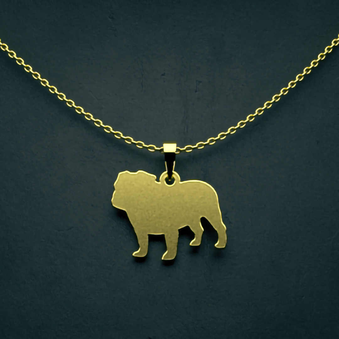 گردنبند طلا 18 عیار زنانه مدوپد مدل سگ کد J3-1-1192
