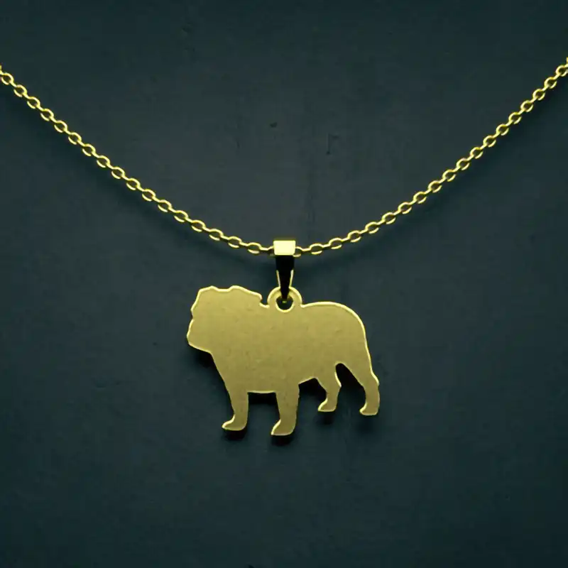 گردنبند طلا 18 عیار زنانه مدوپد مدل سگ کد J3-1-1192