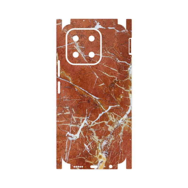 برچسب پوششی ماهوت مدل Red Marble-FullSkin مناسب برای گوشی موبایل آنر X6b