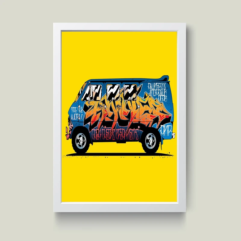 تابلو مدل دکوراتیو ون sport van کد G5-26