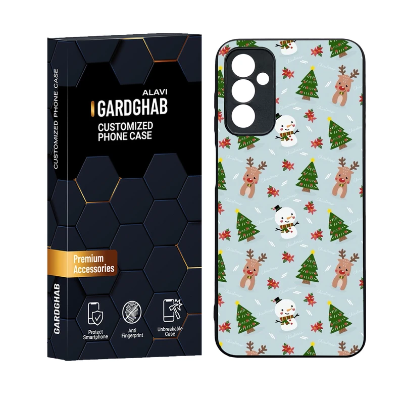 کاور گارد قاب علوی دورژله ای پشت گلس مدل فانتزی مناسب برای گوشی موبایل سامسونگ Galaxy F13