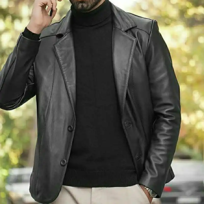 کت چرم مردانه آفتاب مدل DM 401