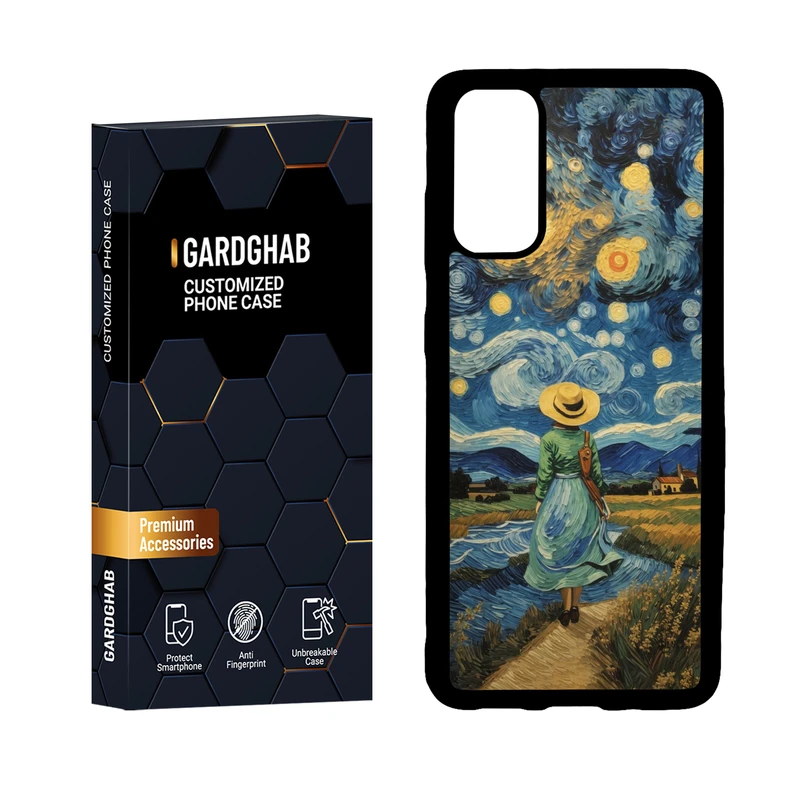 کاور گارد قاب مدل دور ژله ای هنری مناسب برای گوشی موبایل سامسونگ Galaxy S20