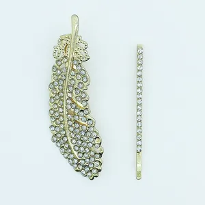 ست گیره و سنجاق مو زنانه مدل نگین دار کد 06 بسته دو عددی