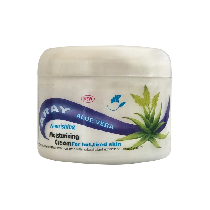 کرم مرطوب کننده دست و صورت آرای مدل آلوئه ورا مناسب انواع پوست وزن 210 گرم