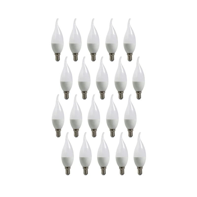 لامپ ال ای دی 7 وات دونیکو مدل اشک پایه E14 مجموعه 20 عددی