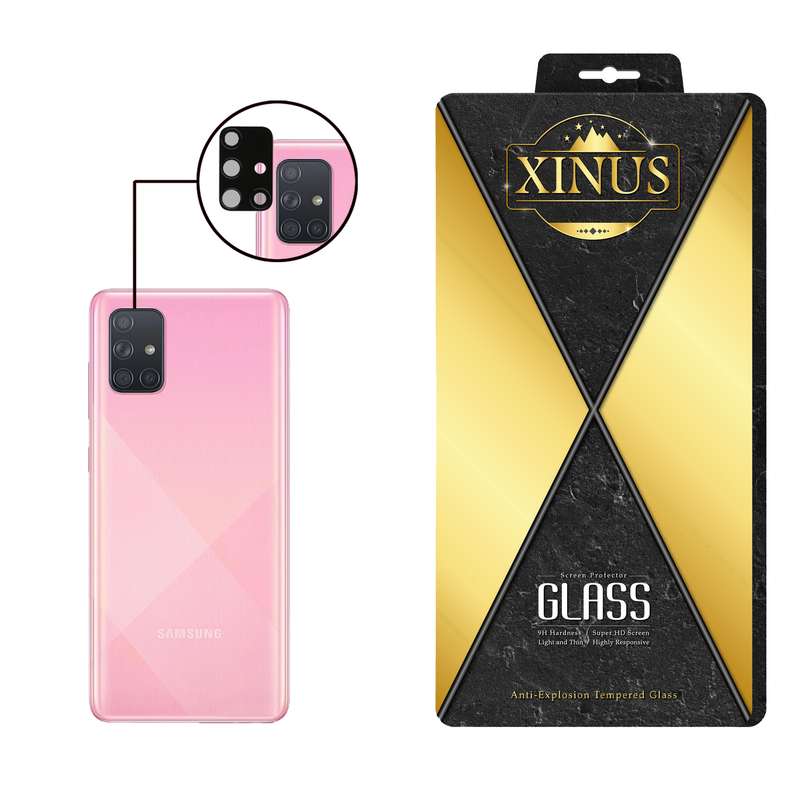 محافظ لنز دوربین ژینوس مدل LFUL مناسب برای گوشی موبایل سامسونگ Galaxy A51 5G
