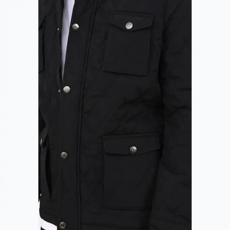 کاپشن مردانه پاتن جامه مدل شمعی 111021020276846 رنگ مشکی