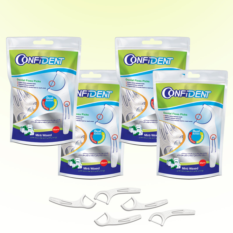 نخ دندان کانفیدنت مدل 04 مجموعه 4 عددی