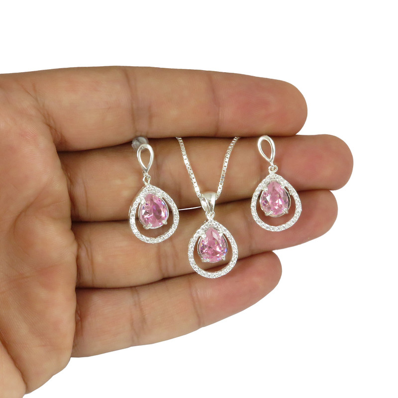 نیم ست نقره زنانه مدل AV182-S10 C11