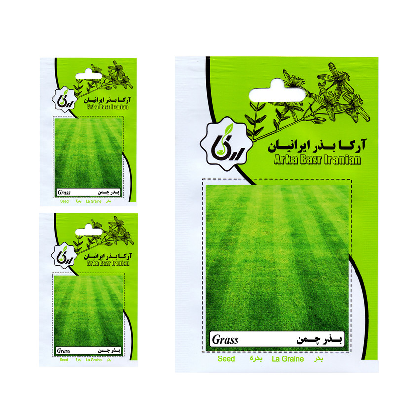 بذر چمن آرکا بذر ایرانیان کد 020 مجموعه 3 عددی
