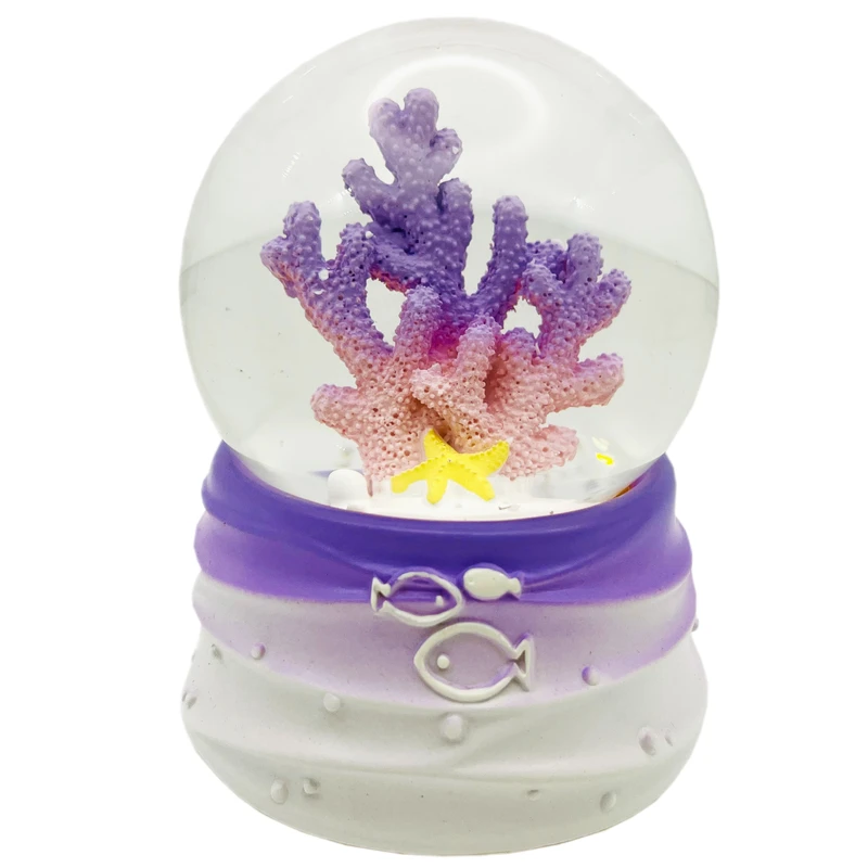 گوی چراغ‌دار مدل حیوانات دریایی طرح درختچه کد B6796