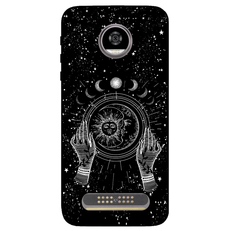کاور مگافون طرح ماه و خورشید مدل 1892 مناسب برای گوشی موبایل موتورولا Moto Z2 Play