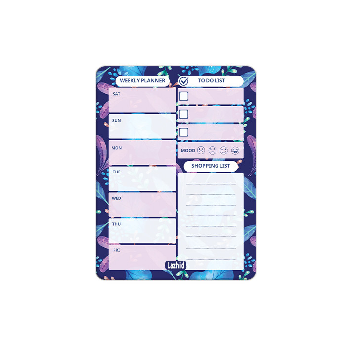 تخته وایت برد لاژید مدل برنامه ریزی سایز 14x18 سانتی متر