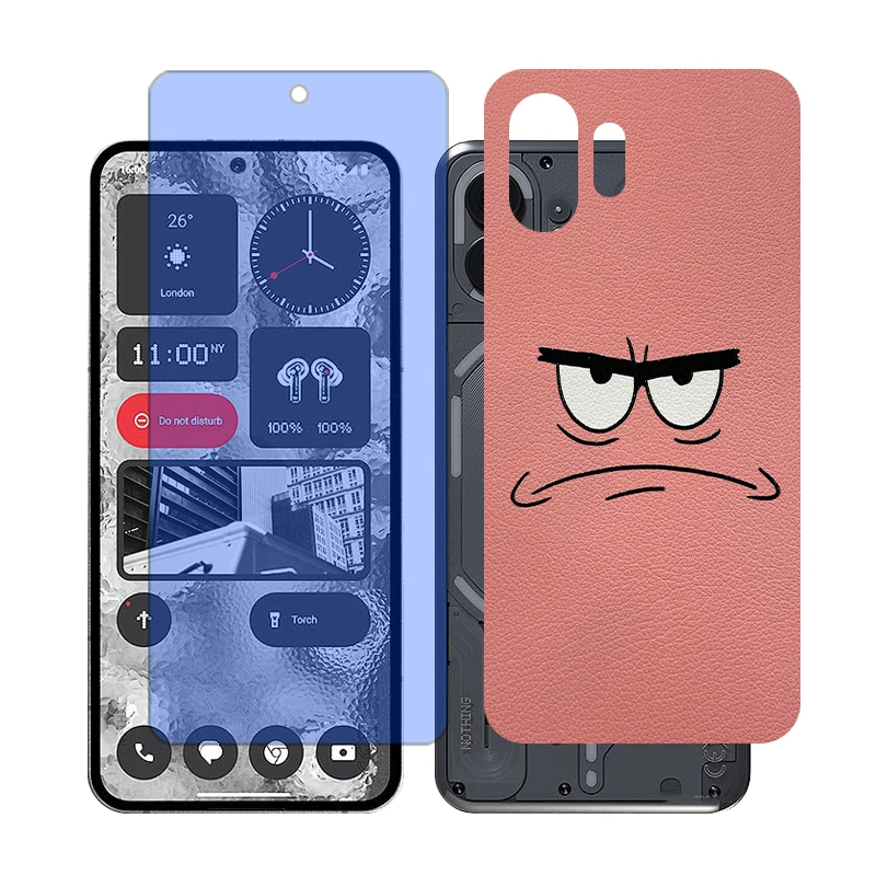 محافظ صفحه نمایش آنتی بلو گلس مدل Together مناسب برای گوشی موبایل ناتینگ 2 Phone به همراه برچسب پوششی پشت گوشی
