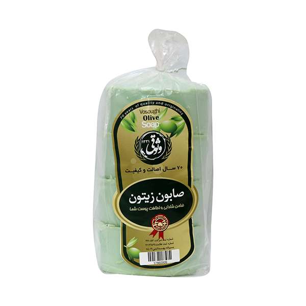 صابون شستشو وثوقی مدل زیتون کد 01 وزن 200 گرم بسته 4 عددی صابون شستشو وثوقی مدل زیتون کد 01 وزن 200 گرم بسته 4 عددی