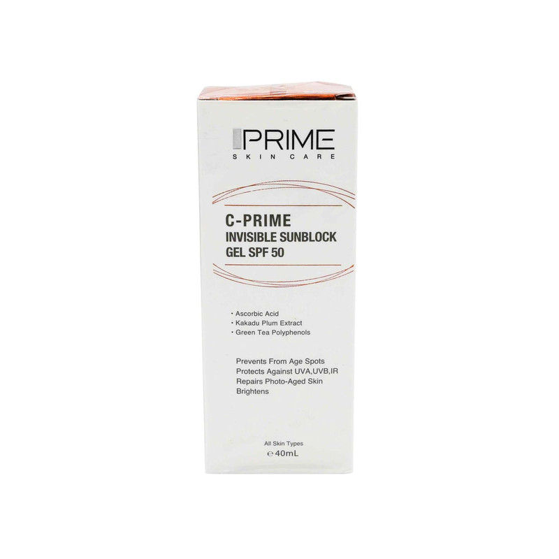 ژل ضد آفتاب بدون رنگ پرایم SPF50 مدل C-Prime محافظ UVA ،UVB، ضد چروک، روشنکننده، ضد لک، ضد پیری، ضد آب، مناسب انواع پوست حجم 40 میلیلیتر ژل ضد آفتاب بدون رنگ پرایم SPF50 مدل C-Prime محافظ UVA ،UVB، ضد چروک، روشنکننده، ضد لک، ضد پیری، ضد آب، مناسب انواع پوست حجم 40 میلیلیتر